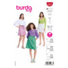 Burda Easy Schnittmuster Nr. 5832 - Rock - einfach - sportlich - 3 Varianten