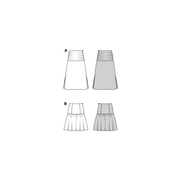 Burda Style Schnittmuster Nr. 5837 - Rock - Figur umschmeichelnd - 2 Varianten – Bild 8