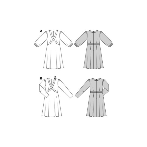 Burda Style Schnittmuster Nr. 5838 - Kleid - edel - traumhaft - 2 Varianten – Bild 8
