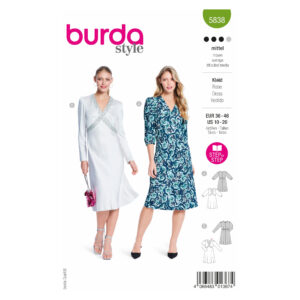 Burda Style Schnittmuster Nr. 5838 - Kleid - edel - traumhaft - 2 Varianten