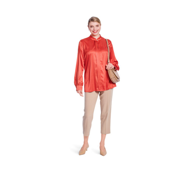 Burda Style Schnittmuster Nr. 5839 - Bluse - Stehkragen - 2 Varianten – Bild 2