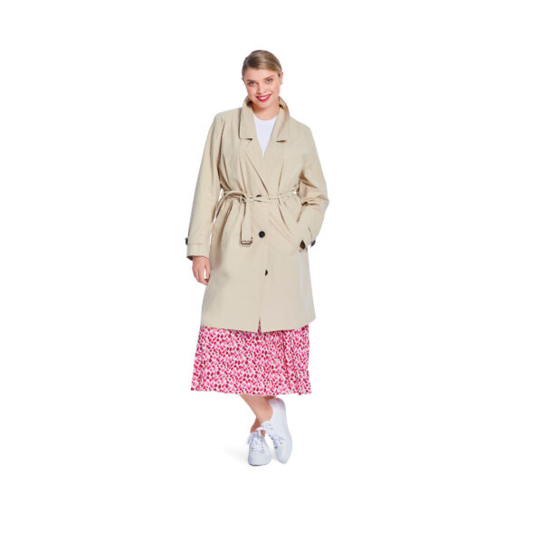 Burda Style Schnittmuster Nr. 5840 - Mantel + Weste - Trenchcoat - Bindegürtel – Bild 2