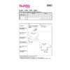 Burda Style Schnittmuster Nr. 5843 - Shirt - Rundhalsausschnitt - 2 Varianten – Bild 9