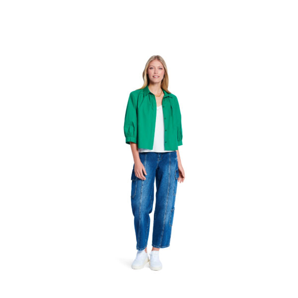 Burda Style Schnittmuster Nr. 5847 - Bluse - Hemd- oder Stehkragen - 2 Varianten – Bild 5