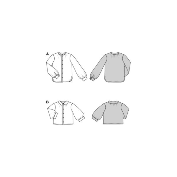 Burda Style Schnittmuster Nr. 5847 - Bluse - Hemd- oder Stehkragen - 2 Varianten – Bild 8