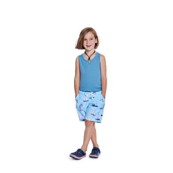 Burda Kids Schnittmuster Nr. 9224 - Hose - Shorts - Bindekordel - Gummizug – Bild 5