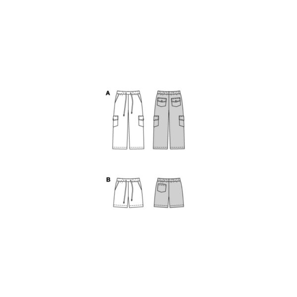 Burda Kids Schnittmuster Nr. 9224 - Hose - Shorts - Bindekordel - Gummizug – Bild 8
