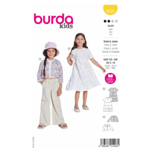 Burda Kids Schnittmuster Nr. 9225 - Kombination - Kleid und Jacke