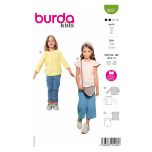Burda Kids Schnittmuster Nr. 9227 - Shirt - lässige Sommershirts