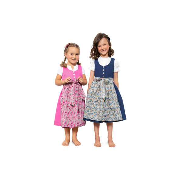 Burda Kids Schnittmuster Nr. 9230 - Dirndl Kombination - Kleid - Bluse - Schürze – Bild 4