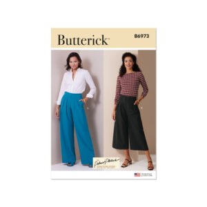 Butterick Schnittmuster - B6973 - Bundfaltenhose, Hosenrock