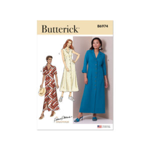 Butterick Schnittmuster - B6974 - Hemdblusenkleid, tailliert