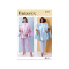 Butterick Schnittmuster - B6978 - Damenhose mit schmalem Bein , Cape