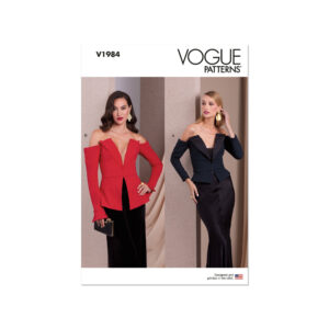 Vogue Schnittmuster V1984 - extravagantes Oberteil, festliche Mode