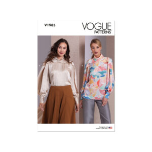 Vogue Schnittmuster V1985 - Bluse mit Falteneinsatz