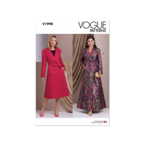 Vogue Schnittmuster - V1990 - schlichter, eleganter Damenmantel