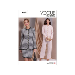 Vogue Schnittmuster - V1992 - Hosenanzug für Damen oder Kostüm