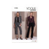 Vogue Schnittmuster V1993 - Damenhose schmal und kurze Jacke