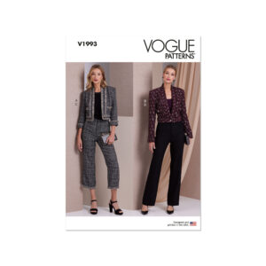 Vogue Schnittmuster V1993 - Damenhose schmal und kurze Jacke