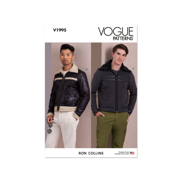 Vogue Schnittmuster V1995 - Herrenblouson, Herrenjacke