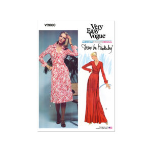 Vogue Schnittmuster V2000 - schlichtes, einfaches Wickelkleid
