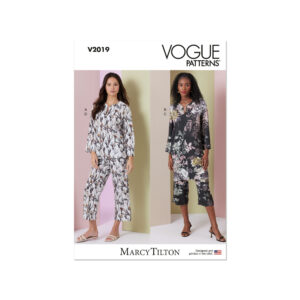 Vogue Schnittmuster V2019 - zweiteiliger legerer Hausanzug