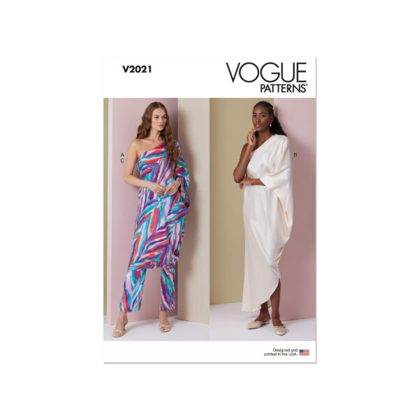 Vogue Schnittmuster V2021 - Hauskleid und Hose