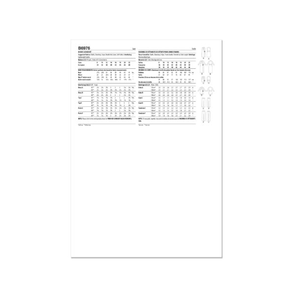 Butterick Schnittmuster - B6976 - Wickelkleid, Wickelbluse – Bild 9