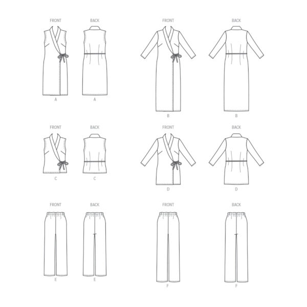 Butterick Schnittmuster - B6976 - Wickelkleid, Wickelbluse – Bild 8