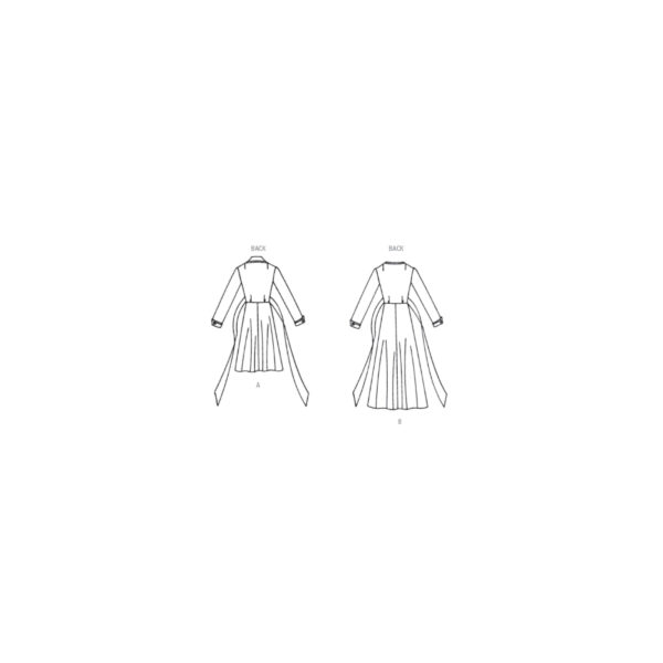 Vogue Schnittmuster V2000 - schlichtes, einfaches Wickelkleid – Bild 5