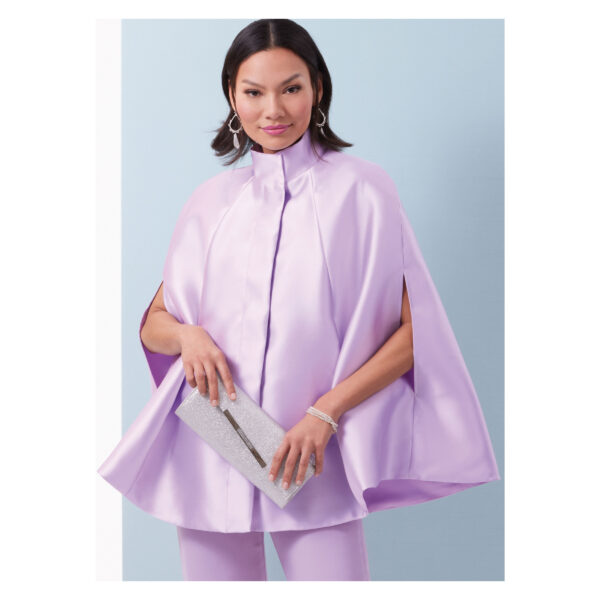 Butterick Schnittmuster - B6978 - Damenhose mit schmalem Bein , Cape – Bild 2