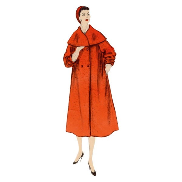 Vogue Schnittmuster V1977 - Vintage - Mantel Cape aus den 50er Jahren – Bild 2