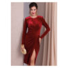 Vogue Schnittmuster V1981 - Abendkleid mit seitlicher Reihung – Bild 2