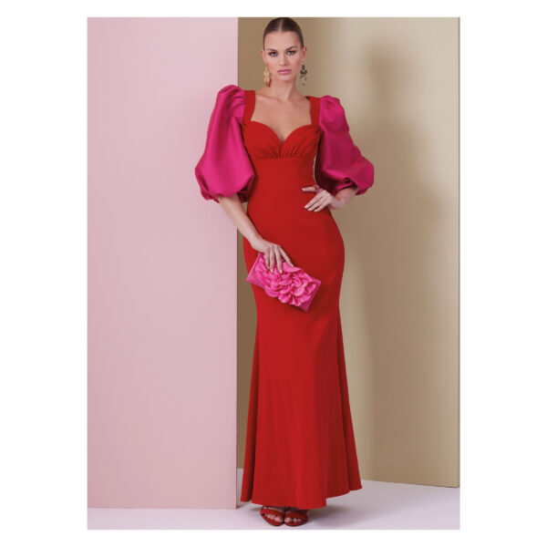 Vogue Schnittmuster - V2009 - Abendkleid mit Puffärmel – Bild 2