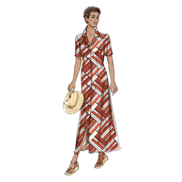 Butterick Schnittmuster - B6974 - Hemdblusenkleid, tailliert – Bild 3