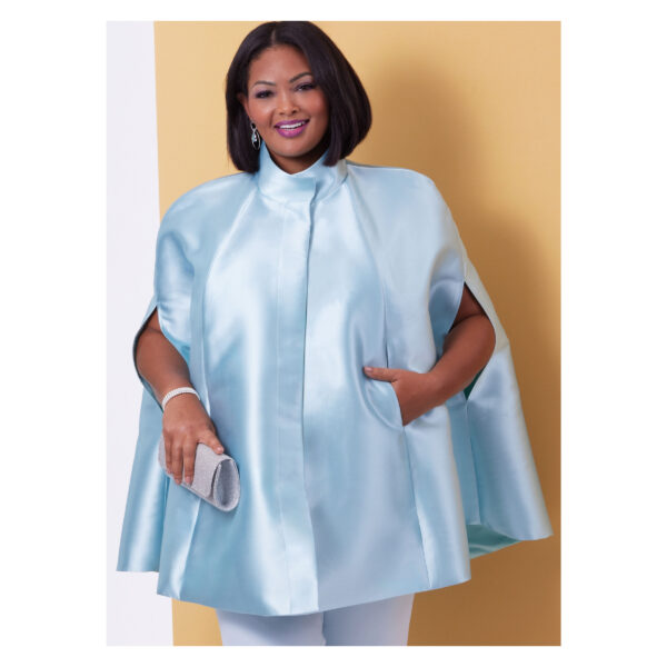 Butterick Schnittmuster - B6978 - Damenhose mit schmalem Bein , Cape – Bild 3