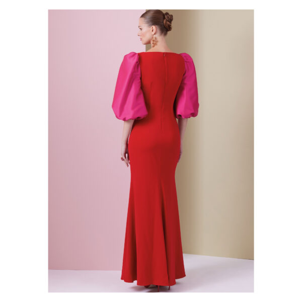 Vogue Schnittmuster - V2009 - Abendkleid mit Puffärmel – Bild 3