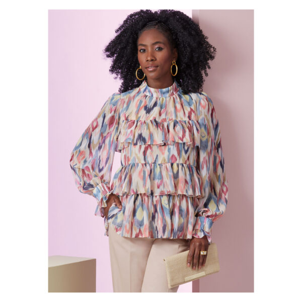 Vogue Schnittmuster - V2011 - Bluse mit üppigen Volants – Bild 3