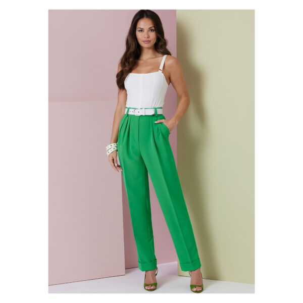 Vogue Schnittmuster - V2014 - Damenhose, Bundfaltenhose, Bundfaltenshorts – Bild 3