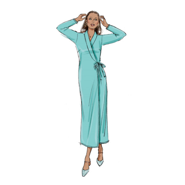 Butterick Schnittmuster - B6976 - Wickelkleid, Wickelbluse – Bild 4