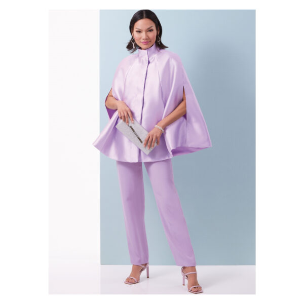 Butterick Schnittmuster - B6978 - Damenhose mit schmalem Bein , Cape – Bild 4
