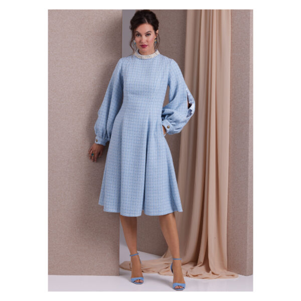 Vogue Schnittmuster V1983 - Kleid mit schön fallendem Glockenrock – Bild 4
