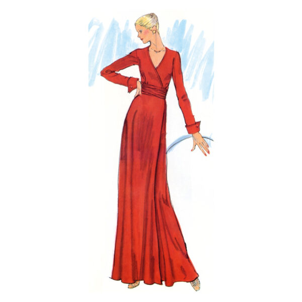 Vogue Schnittmuster V2000 - schlichtes, einfaches Wickelkleid – Bild 4