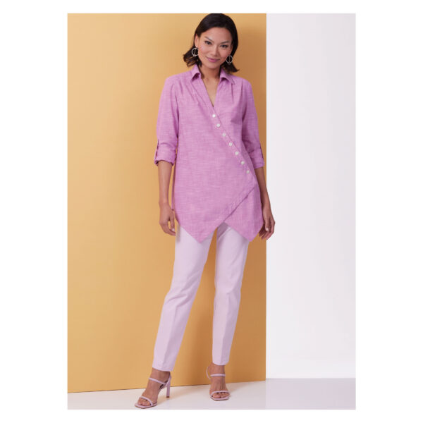 Butterick Schnittmuster - B6980 - Bluse mit diagonaler Verschlussleiste – Bild 5