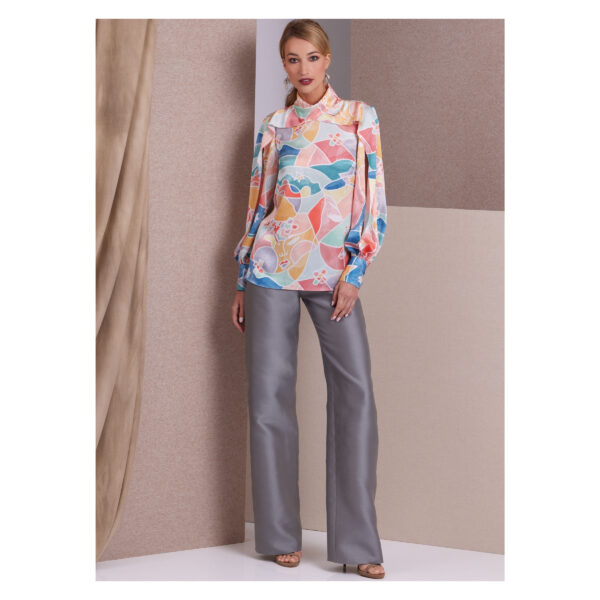 Vogue Schnittmuster V1985 - Bluse mit Falteneinsatz – Bild 5