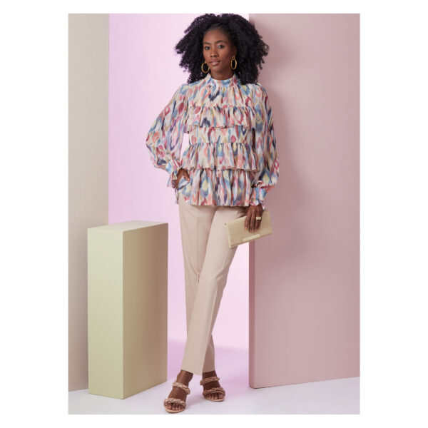 Vogue Schnittmuster - V2011 - Bluse mit üppigen Volants – Bild 5
