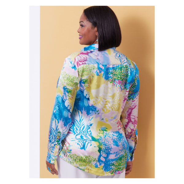 Butterick Schnittmuster - B6980 - Bluse mit diagonaler Verschlussleiste – Bild 6
