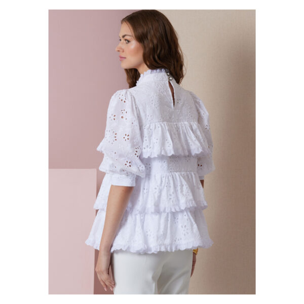 Vogue Schnittmuster - V2011 - Bluse mit üppigen Volants – Bild 6
