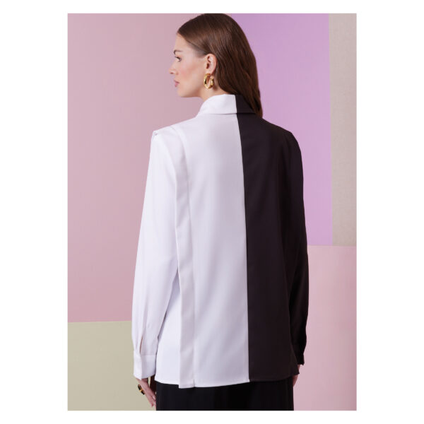 Vogue Schnittmuster V2012 - schlichte Hemdbluse mit verbreiterter Schulter – Bild 6