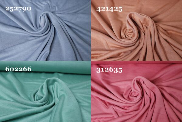 17.20 EUR/ 1m, Viskosejersey,  Interlock Jersey uni, Doubleface, Ida,  Swafing, verschieden Farben